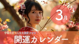 【2026年3月開運カレンダー】宇宙元旦で人生を激変させる!大人女性が今すぐ仕込むべき運気UPの種まき